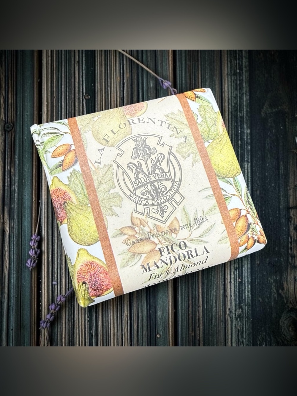 🏷️‼️5/$25🏷️‼️💚La Florentina💚Fig & Almond Bar Soap/NIP